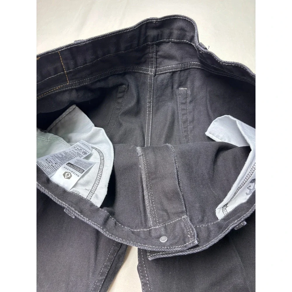 Levis 505 Regular Fit Black Jeans Mens W42 L28 Straight Leg‎ Denim 00505-0260
